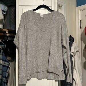 Stars above vneck grey marled sweater soft XS target